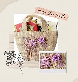 Your hand embroider style, our planet, and Handcrafted from natural.