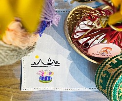 Threads of tradition. A touch of Loi Krathong magic. Floating wishes. A little piece of Thai culture, stitched with love